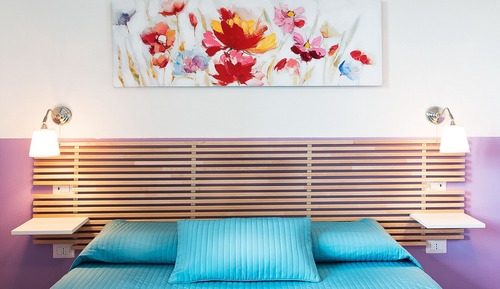 Habitación doble superior, 1 cama de matrimonio, baño privado, vistas al patio