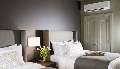 Habitación clásica doble, 2 camas de matrimonio, frigorífico
