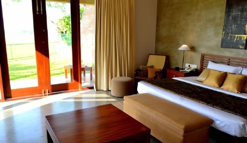 Habitación doble superior, vistas al jardín, en la zona del jardín