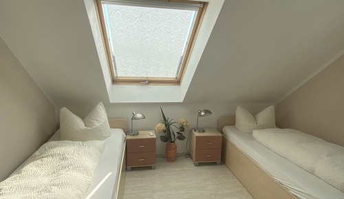 Habitación económica con 2 camas individuales, baño privado