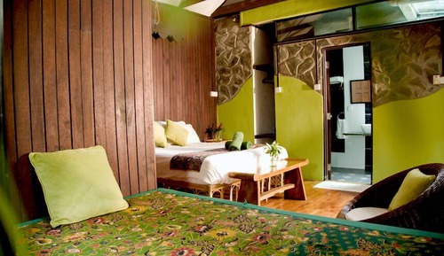 Casa tradicional, 1 cama doble, cocina (Perling Bukit)