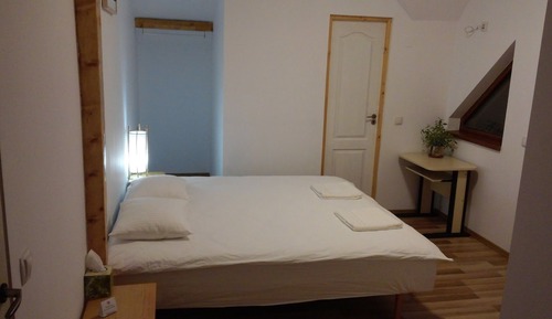 Habitación doble superior, 1 cama de matrimonio grande, baño privado, vistas al jardín