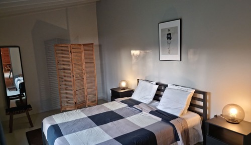 Suite familiar, 1 cama doble, terraza, vistas parciales al mar (Laranja)