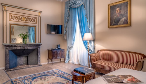 Suite estudio superior, 1 cama de matrimonio grande, balcón, vistas al jardín