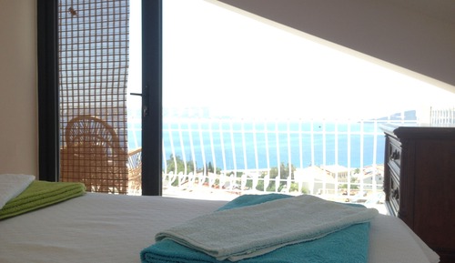 Ático panorámico, 2 habitaciones, vistas al mar