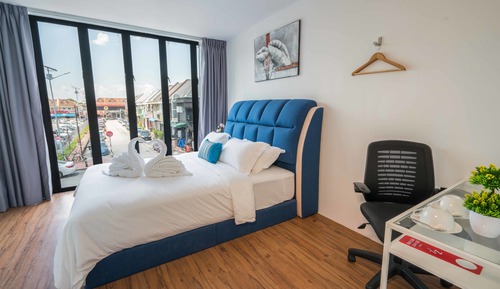 Habitación ejecutiva doble, 1 cama de matrimonio, vistas a la ciudad