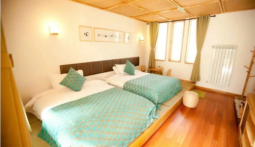 Habitación familiar, vistas al jardín