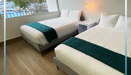 Habitación Deluxe doble, balcón, vistas al mar