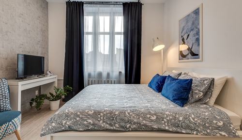 Suite estudio Confort, 1 cama de matrimonio, baño privado