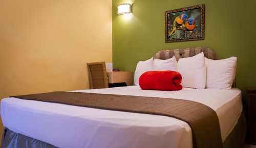 Habitación estándar, 1 cama de matrimonio, baño privado, vistas a la piscina