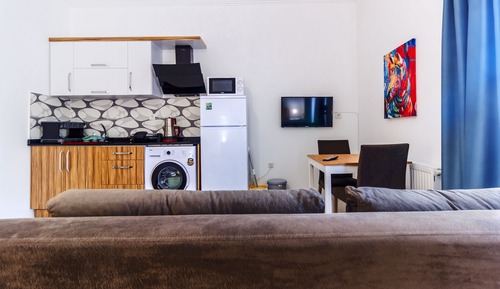 Loft junior, no fumadores, vistas parciales al mar