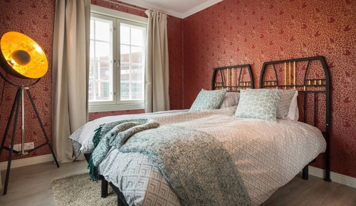 Apartamento de diseño, 2 camas individuales, vistas al jardín