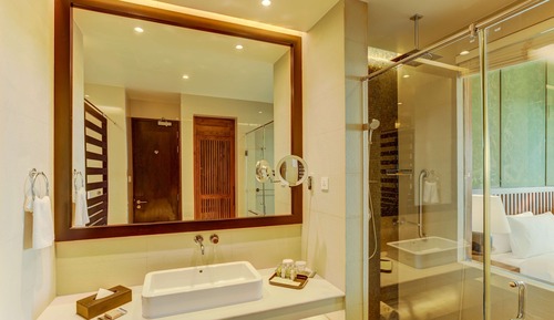 Habitación Deluxe, 2 camas individuales, terraza, vistas al jardín