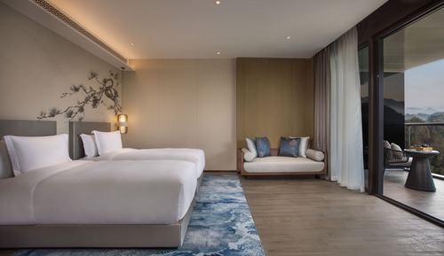 Habitación, 2 camas individuales, vistas al jardín