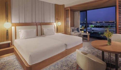 Habitación clásica, 2 camas individuales, Acceso al salón del club, vistas al puerto