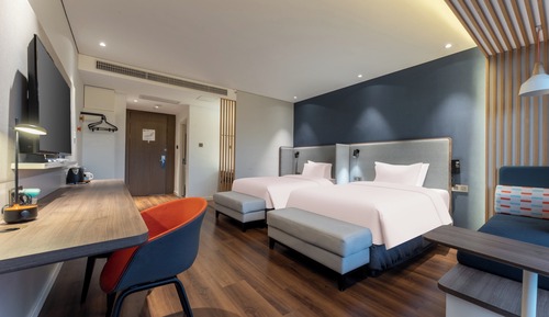 Habitación estándar, 2 camas individuales, vistas al río
