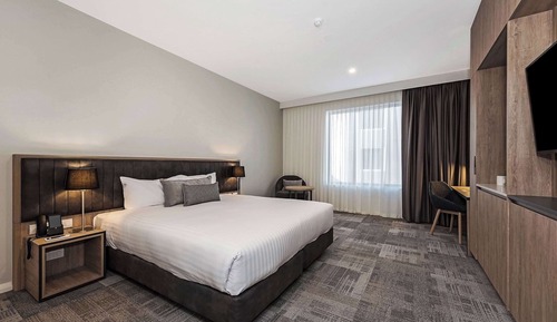 Habitación superior, 1 cama de matrimonio grande, accesible para personas con discapacidad