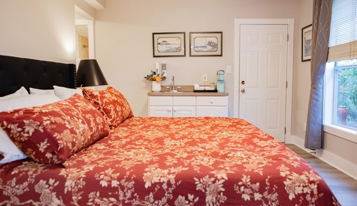 Suite ejecutiva, 1 cama de matrimonio grande, terraza, planta baja (Zen)