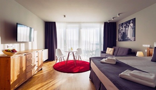 Habitación Premium doble, balcón, vistas parciales al lago
