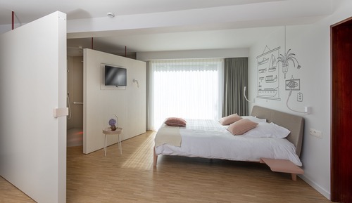 Habitación doble, 1 cama de matrimonio grande, accesible para personas con discapacidad (Haven)