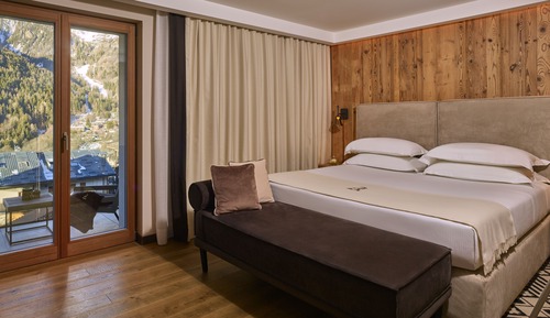 Habitación Deluxe con 1 cama doble o 2 individuales, 1 habitación, vistas a la montaña