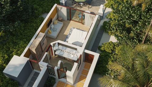 Villa, 1 cama de matrimonio grande, piscina privada