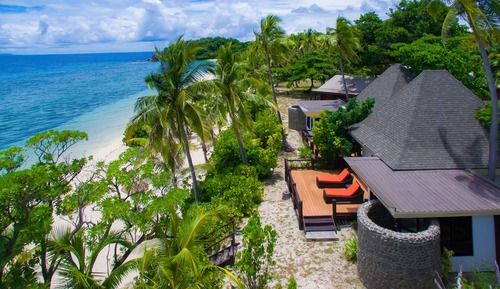 Bungalow, vistas a la playa