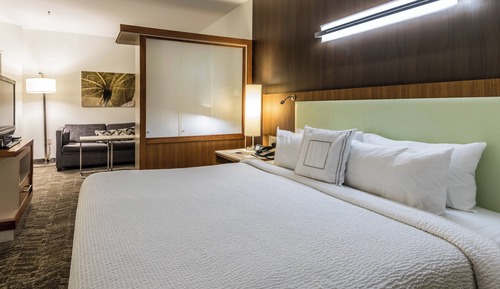 Estudio, 1 cama de matrimonio grande con sofá cama