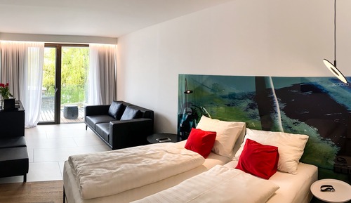 Habitación de diseño doble, balcón, vistas al jardín