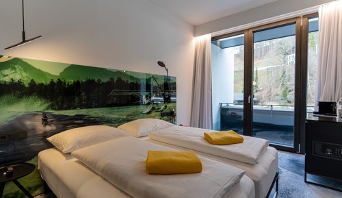 Habitación clásica doble, balcón, junto a la montaña