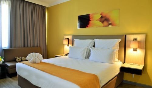 Habitación, 1 cama doble, accesible para personas con discapacidad, vistas al jardín