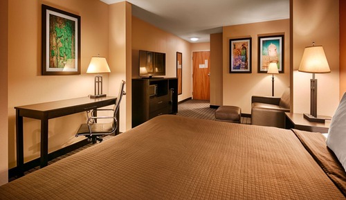 Suite, 1 cama de matrimonio grande, no fumadores, frigorífico y microondas (with Sofabed)