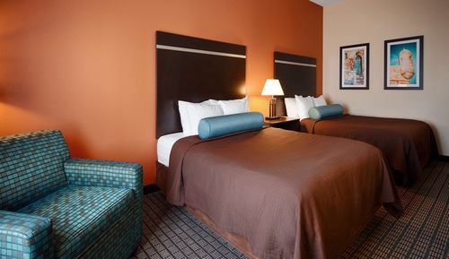 Habitación estándar, 2 camas de matrimonio, accesible para personas con discapacidad