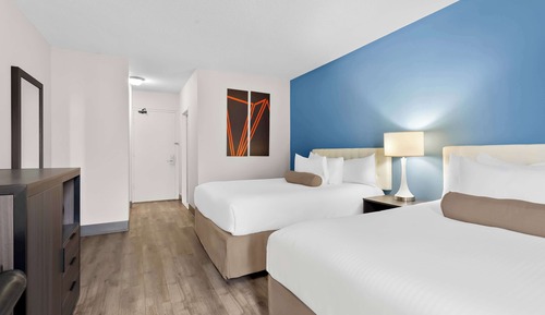 Habitación estándar, 2 camas de matrimonio, no fumadores, frigorífico y microondas