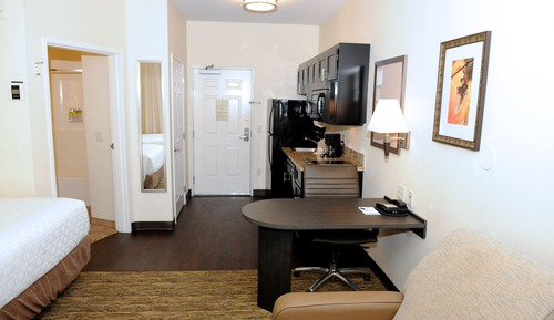 Suite estudio, 1 cama de matrimonio (Comm, Mobil, Roll-In Shower)