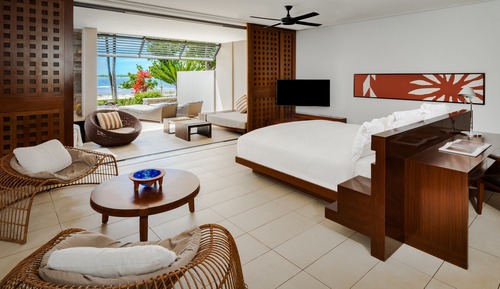 Habitación, 1 cama de matrimonio grande, planta baja (Beachfront)