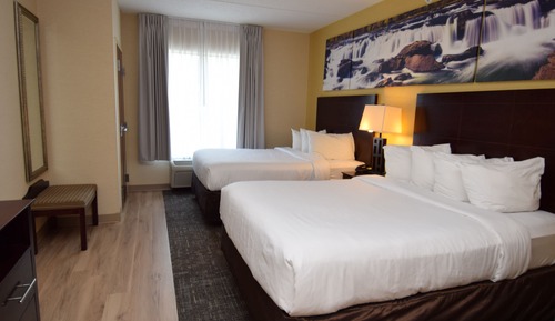 Suite ejecutiva, 2 camas de matrimonio, frigorífico y microondas