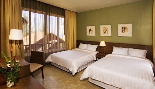 Suite familiar, 2 camas dobles, vistas al jardín
