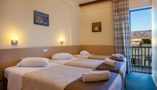 Habitación con 2 camas individuales (with Extra Bed, Acropolis View)