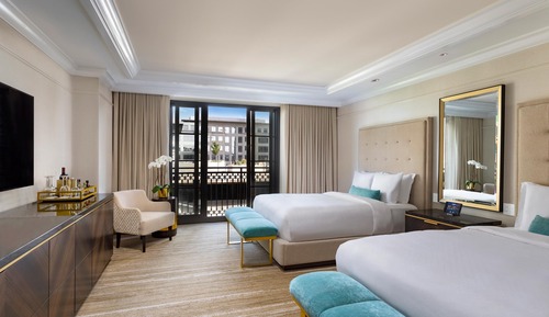 Habitación Deluxe, 2 camas de matrimonio, no fumadores, balcón