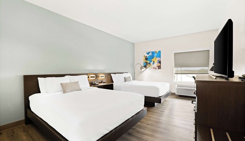 Habitación estándar, 2 camas de matrimonio, no fumadores, frigorífico y microondas