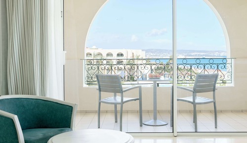 Habitación con 2 camas individuales, vistas al mar