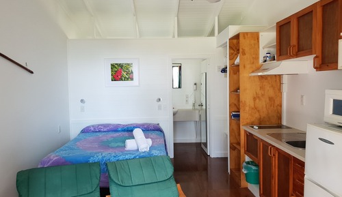 Estudio, 1 cama de matrimonio, vistas al mar