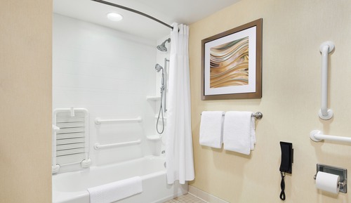 Suite, 1 cama de matrimonio grande con sofá cama (Mobility/Hearing Accessible, Tub)