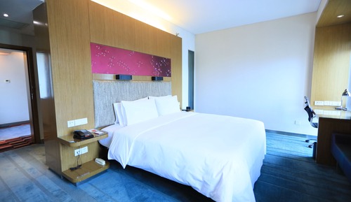 Habitación, 1 cama de matrimonio grande, vistas a la ciudad