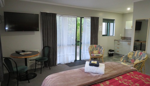Estudio, 1 cama de matrimonio grande, bañera de hidromasaje, vistas al jardín