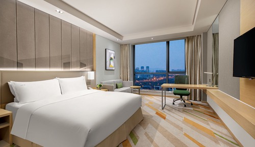 Habitación estándar, 1 cama de matrimonio grande, vistas a la ciudad (High Floor)