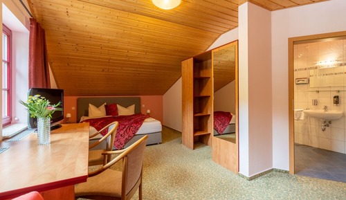 Habitación cuádruple estándar, baño privado (mit 2 Aufbettungen)