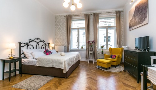Apartamento romántico, cocina básica (Parizska view, bathtub)