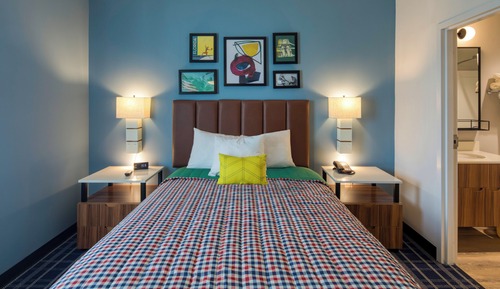 Suite estudio, 1 cama de matrimonio, accesible para personas con discapacidad (Kitchen)
